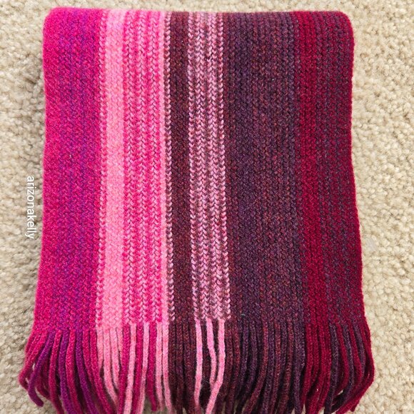 NWT Barbour Lambswool Knit Stripe Pink Purple - Picture 11 of 11
